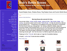 Tablet Screenshot of bobsbattleboxes.com
